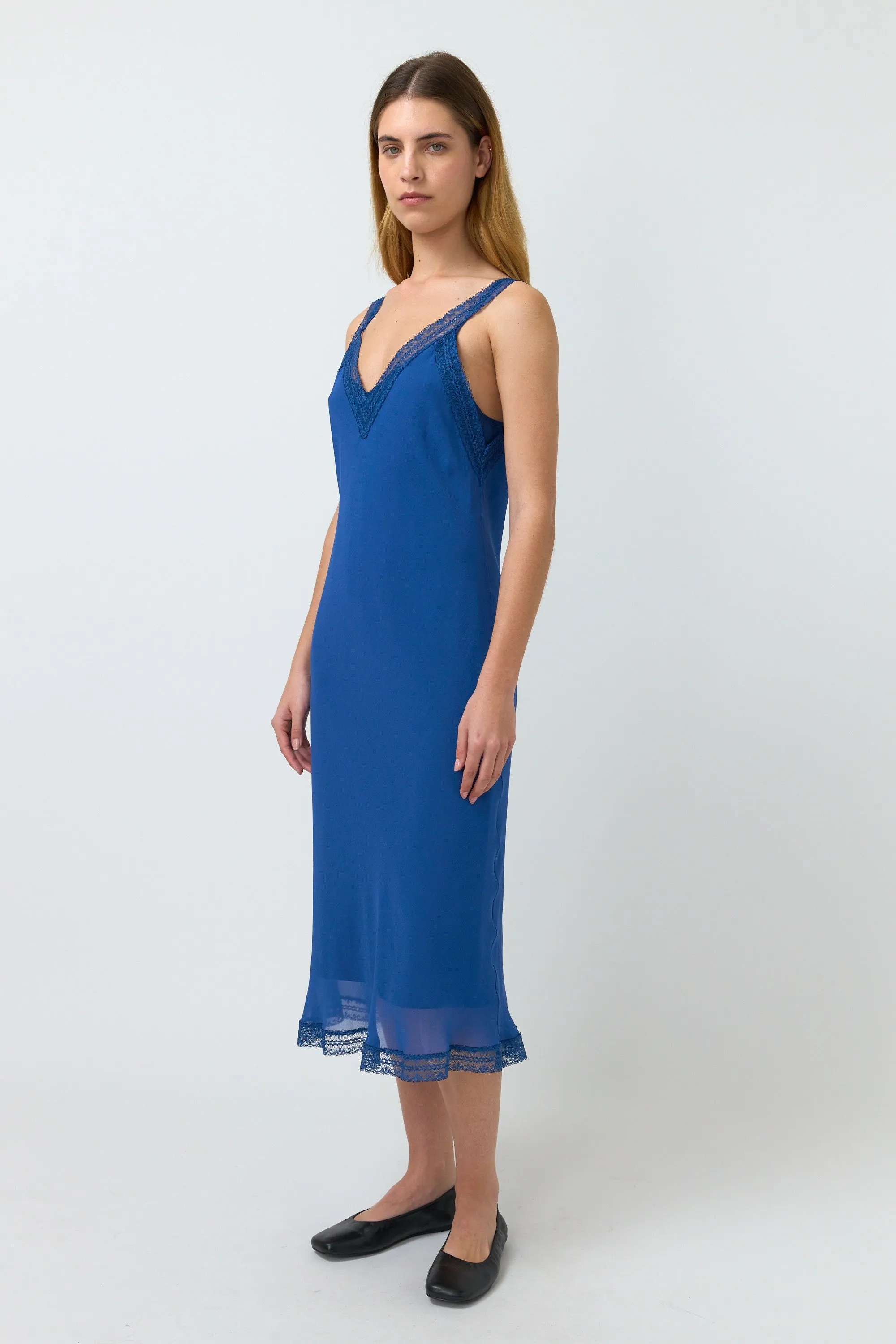 Selina Slip Dress - Marine