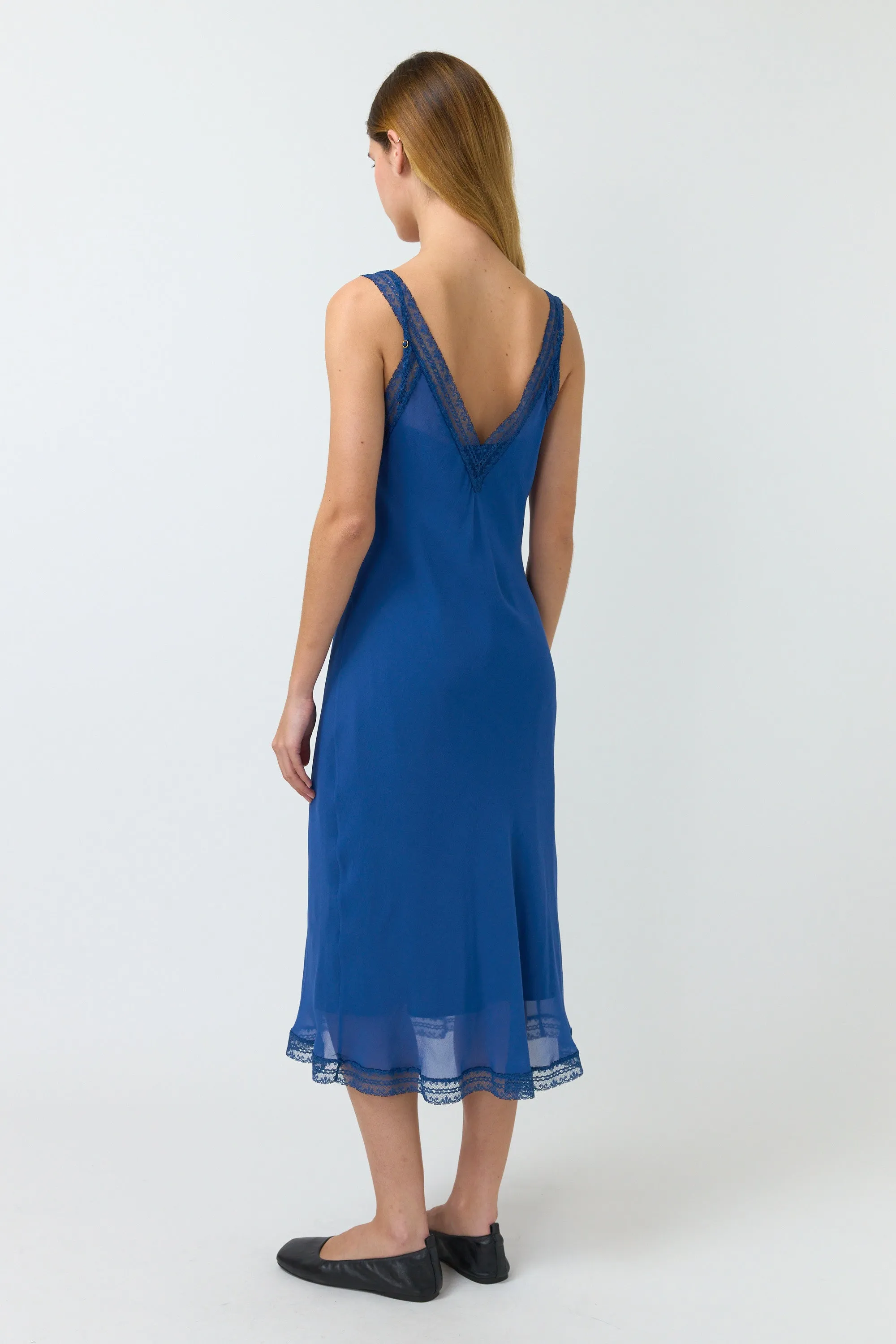 Selina Slip Dress - Marine