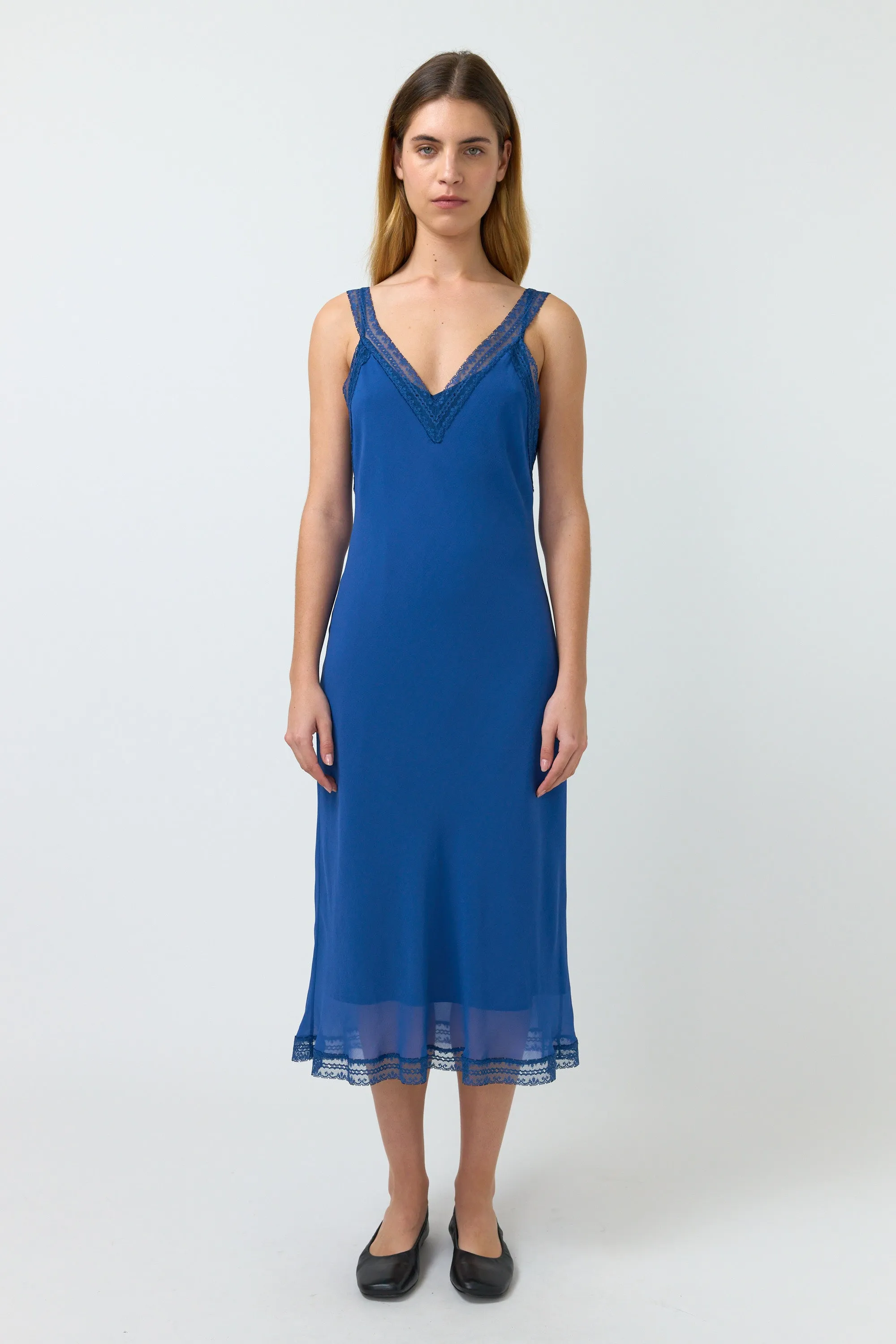 Selina Slip Dress - Marine