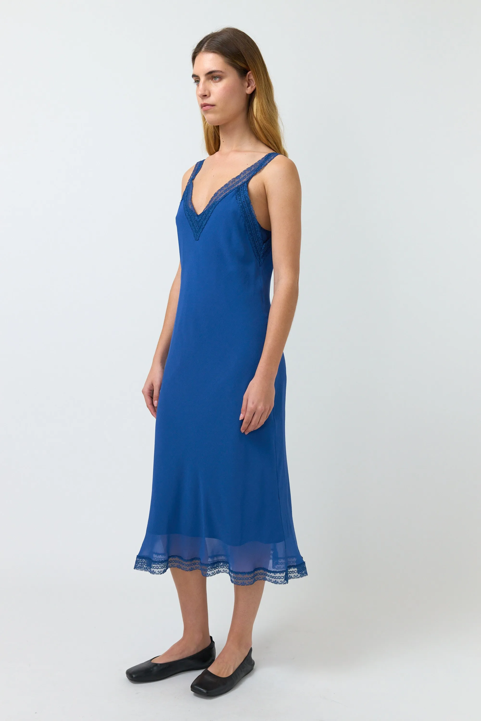 Selina Slip Dress - Marine