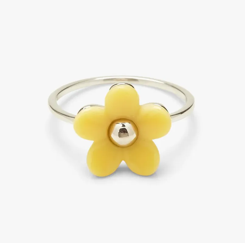 Solstice Enamel Flower Ring