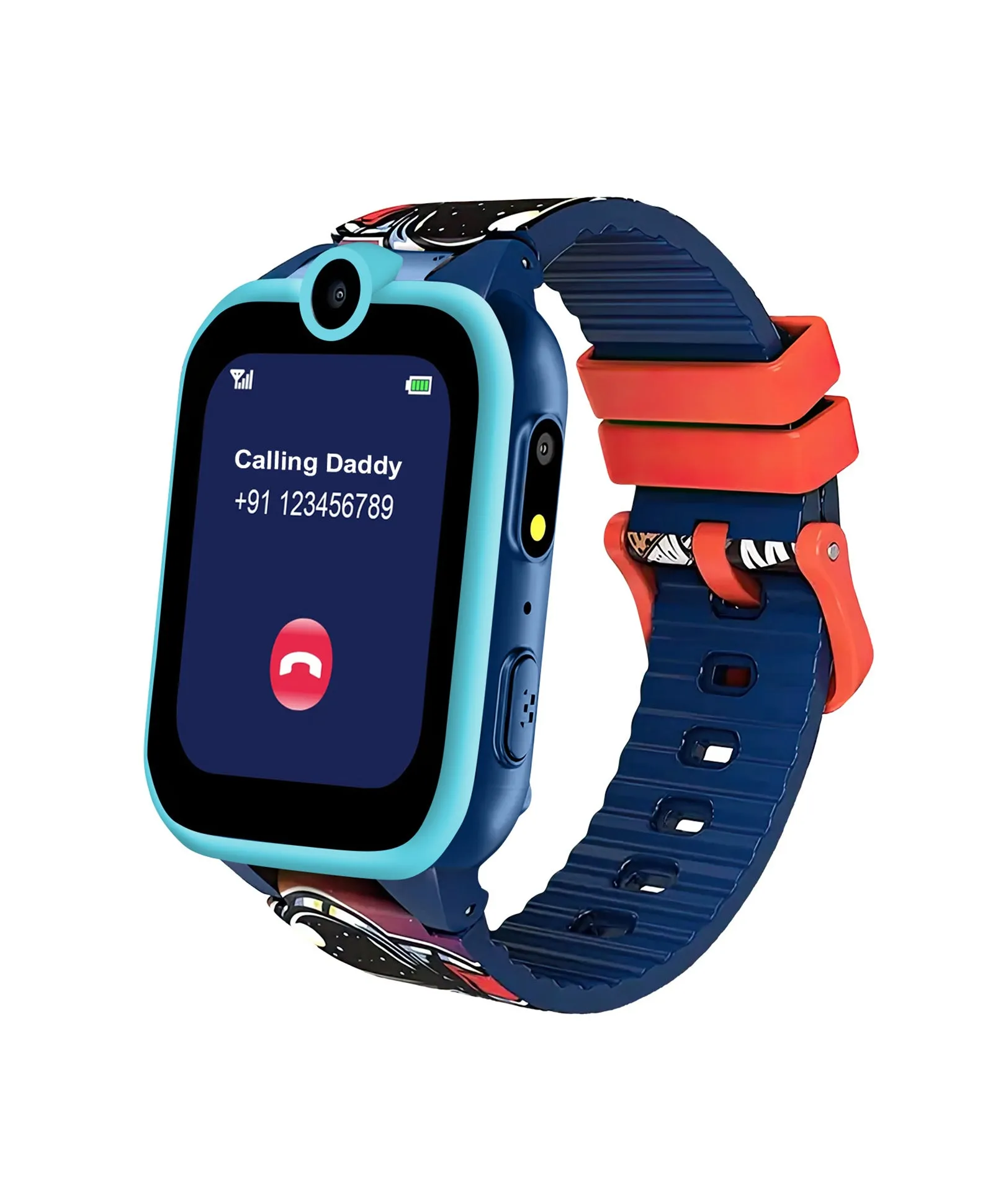 Spiky Griffin Calling Feature Loaded Smartwatch - Blue