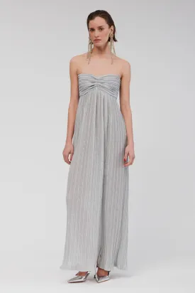 Stevie Bustier Maxi Dress - Silver