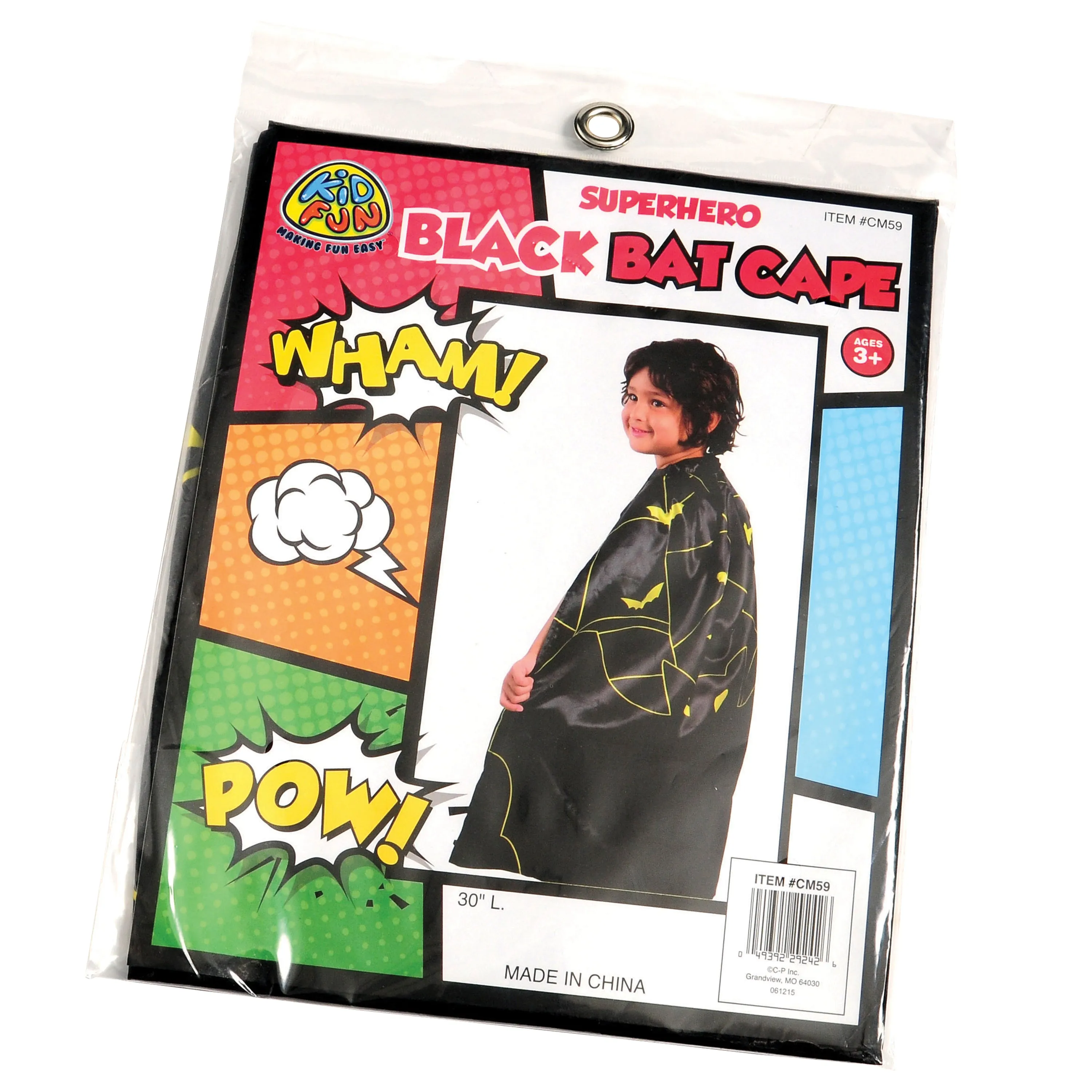 Superhero Black Bat Costume Cape