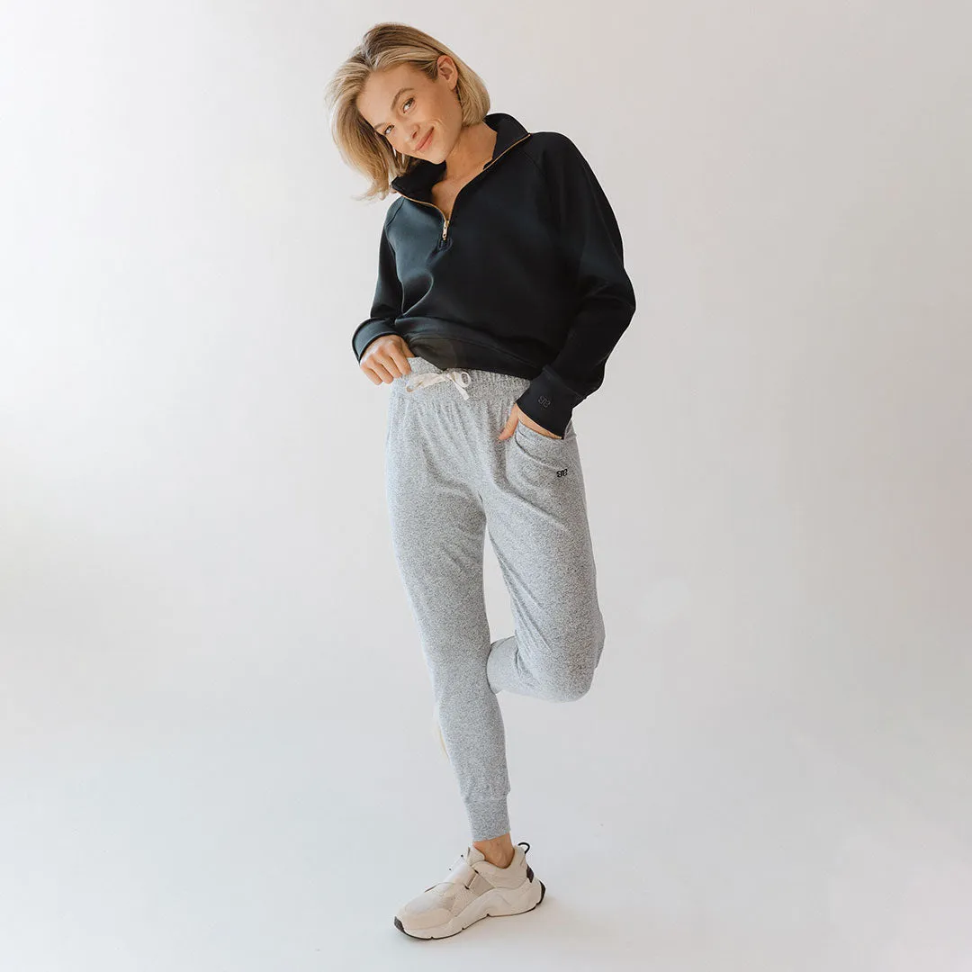 Travel Joggers, Heather Grey