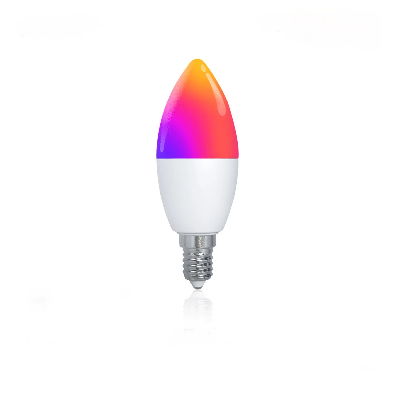 Tuya Matter WiFi Smart LED E14 Dimmable Light Bulbs 2700-6500K RGB