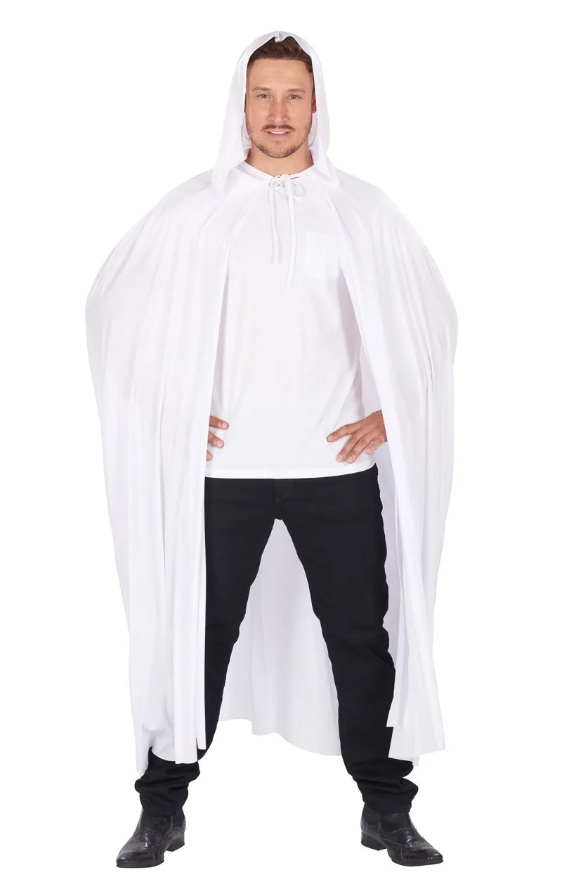 Unisex White Cape Costume