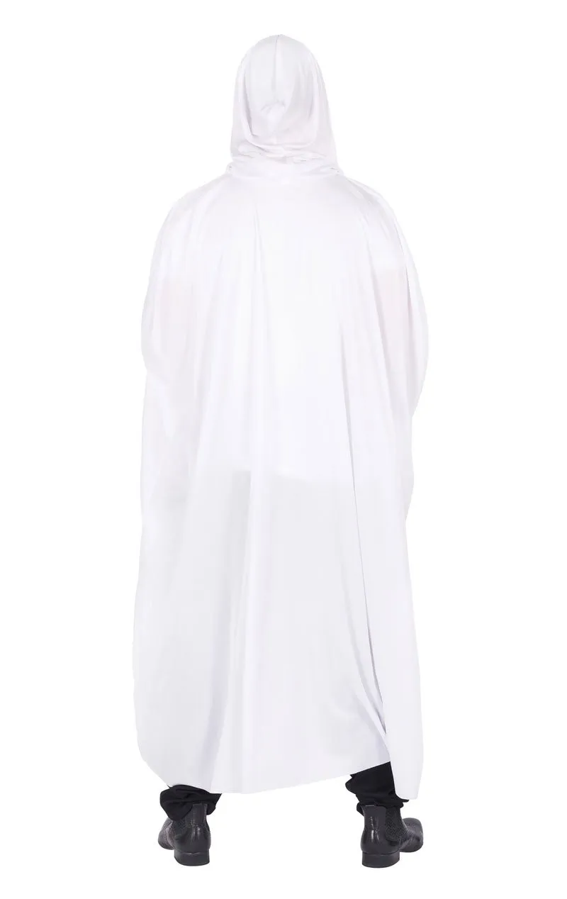 Unisex White Cape Costume