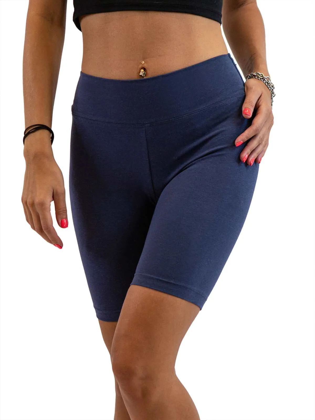 Women's Bike Shorts - Casual Hemp Blend Bike Shorts