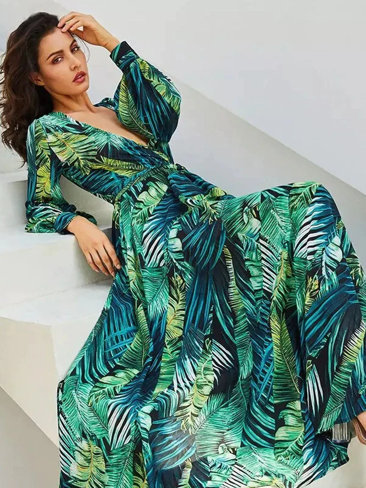 Women's Elegant Boho Maxi Dress